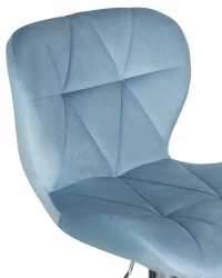 Стул барный ДОБРИН БАРНЙ Пудрово-голубой велюр МДЖ9-74 / DOBRIN BARNY MJ9-74
