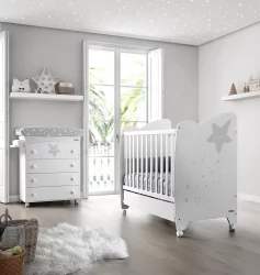 Детская кровать 120 60 Micuna Estela White/Grey