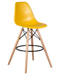 Стул барный ДОБРИН ДСВ БАР (ножки светлый бук, цвет горчичный (Й-03)) 2 шт / DOBRIN DSW BAR (Y-03))