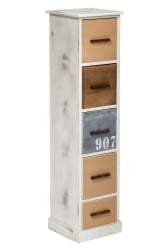 Тумба с 5 ящиками Secret De Maison MARITIME 5 ( mod. HX16-001NS ) Butter white/navy design
