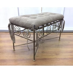 Банкетка Ариадна кованая с набивной подушкой