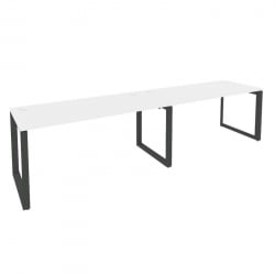 Рабочая станция на О-образном м/к ОНИКС О.МО-РС-2.4.7 Белый Бриллиант/Антрацит / ONIX O.MO-RS-2.4.7