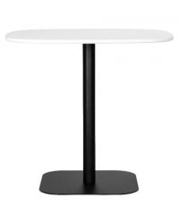 Дизайнерский стол DOBRIN OTIS (белая столешница, черное основание)