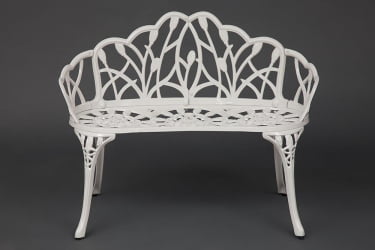 Скамья Secret De Maison Strauss (Штраус) алюминиевый сплав, 99хх56х76см, butter white