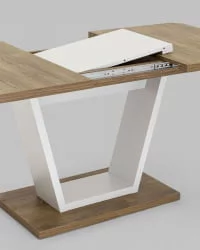 Стол раскладной Веcтор 120-160 дуб Ка-пепел / Vector