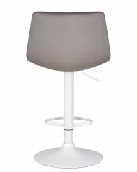 Стул барный DOBRIN TAILOR WHITE Серый велюр MJ9-75