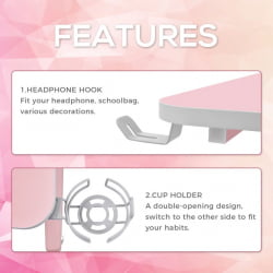 Геймерский стол EUREKA GIP 47 Pink