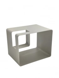 Журнальный столик Вива металл светло-серый / Viwa