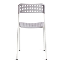 Стул ADDE (mod. C-049) металл/пластик, 39 х 49 х 78 см, Grey (серый) /White (белый)