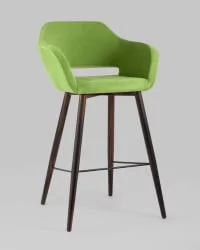 Стул барный Саймон Б велюр Травяной