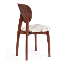 Стул DIAMANTE мягкое сидение бук, 42x42x85см, коричневый, ткань Крекс Айвори Стул DIAMANTE мягкое сидение бук, 42x42x85см, коричневый, ткань Крекс Айвори