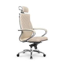 Кресло руководителя Metta L 2c 44C/K116 Infinity Easy Clean (MPES) Комплект 1 Молочное