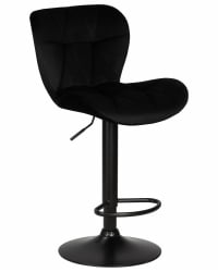 Стул барный DOBRIN BARNY BLACK (черный велюр (MJ9-101))
