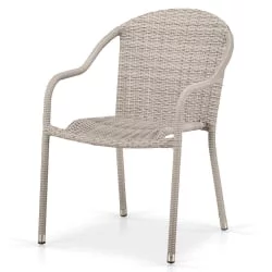 Плетеное кресло из искусственного ротанга AFM-318G-Light Grey