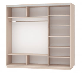 Большой шкаф Экспресс Трио Элемент 1800х2200х Дуб молочный / 1800х2200h