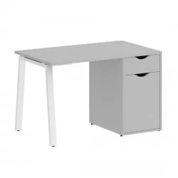 Стол письменный HOME OFFICE VR.SP-3-118.1.A Серый/Белый металл Стол письменный HOME OFFICE VR.SP-3-118.1.A Серый/Белый металл