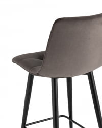 Стул полубарный Джанго 60 см велюр Пепельно-серый