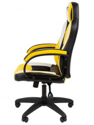 Игровое кресло Chairman гаме 17 Черный Желтый Белый / game