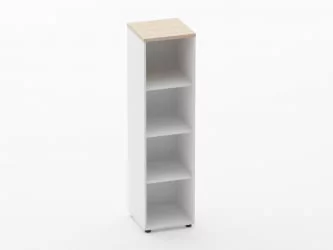 Шкаф 3 узкий открытый Deka 10.16.10 Туя/Белый Шкаф 3 узкий открытый Deka 10.16.10 Туя/Белый
