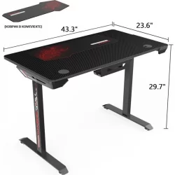 Геймерский стол Eureka I1-S Black Геймерский стол Eureka I1-S Black