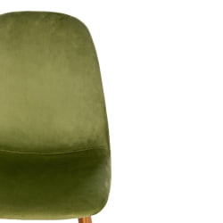 Стул для кухни BREEZE (mod. 4724) вельвет/металл, 44 х 53 х 87 см, Green (зеленый) HLR54 / натуральный