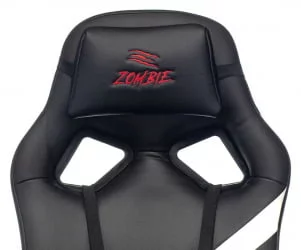 Геймерское кресло Бюрократ ZOMBIE DRIVER Черный-белый