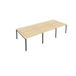 Рабочая станция на 6 раб.места Metal System Б.СМ-6.2 Акация/Антрацит