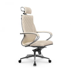 Кресло руководителя Metta L 2c 44C/K116 Infinity Easy Clean (MPES) Комплект 2 Молочное