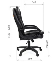 Кресло руководителя CHAIRMAN 795 LT Черный