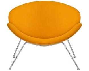 Кресло DOBRIN EMILY Желтая ткань AF13