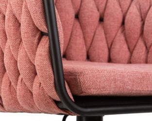 Стул барный DOBRIN LEON (розовая ткань (LAR 275-10)) 2 шт