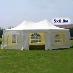 Шатер-павильон AFM-1054HF Beige (5х6.8) Шатер-павильон AFM-1054HF Beige (5х6.8)