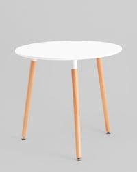Стол круглый EAMES DST NEW D=80 белый