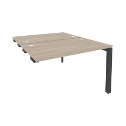 Стол-приставка двойной на П-образном м/к к опорным элем. ONIX O.MP-D.SPR-2.7 Дуб Аттик/Антрацит