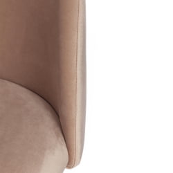Стул МОНРО (мод. 710) / 1 шт. в упаковке ткань/металл, 56х51х80 см, высота до сиденья 47 см, бежевый баркхат 5/черный / MONRO (mod. barkhat