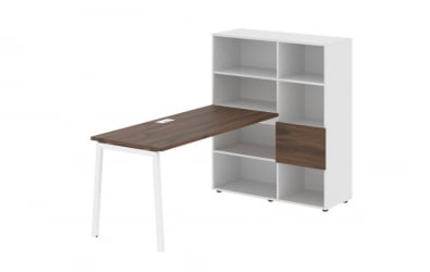 Рабочая станция EDIS ELRST 1115 Дуб Денвер темный Белый Белый