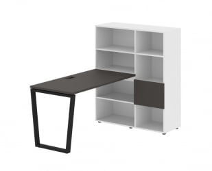 Рабочая станция ЕДИС ЕВРСТ 1113 Мокко Черный Белый / EDIS EVRST