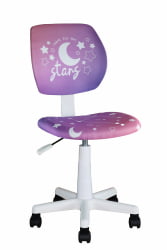 Кресло компьютерное детское ЛОЛО Starry Night пластик белый