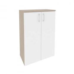Шкаф средний широкий (2 средних фасада ЛДСП) ОНИКС О.СТ-2.3 Дуб Аттик/Белый / ONIX O.ST-2.3