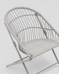 Комплект складной мебели для сада Солей светло-серый / Soley