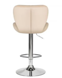Стул барный ДОБРИН БАРНЙ (бежевый велюр (МДЖ9-10)) 2 шт / DOBRIN BARNY (MJ9-10))