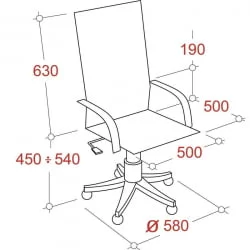 Кресло руководителя EСhair-509 TPU 326195 Черное