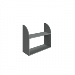 Полка навесная Рива А.ПНС-1 Серый / Riva