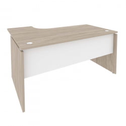 Стол эргономичный правый ONIX O.SA-4R Дуб Аттик/Белый