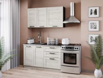Тумба кухонная 800 с 3 ящиками ЛЮКС (4) Винченца ЛД 234.930.000.066 Тип 2 Черный Дуб Крафт белый Тумба кухонная 800 с 3 ящиками ЛЮКС (4) Винченца ЛД 234.930.000.066 Тип 2 Черный Дуб Крафт белый