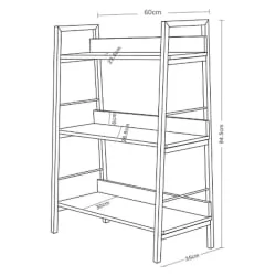 Стеллаж BRABIX LOFT SH-002 Дуб натуральный