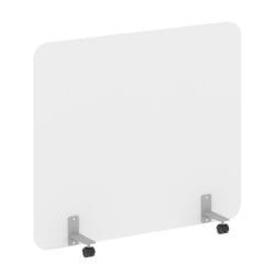 Перегородка на металлических опорах, на роликах Р-лине ДП.Р-140-120 Белый Бриллиант / R-line DP.R-140-120