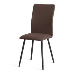 Металлический стул La Rousse NEW, ткань рогожка, коричневый/черный, 3М7-147, 45x55x93 см