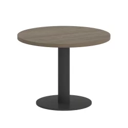 Стол журнальный круглый ХОМЕ ОФФИCЕ ВР.СП-5-60.1Г Вяз Благородный/Антрацит металл / HOME OFFICE VR.SP-5-60.1G