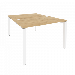 Рабочая станция на П-образном м/к ОНИКС О.МП-Д.РС-2.2.8 Тиквуд Светлый/Белый / ONIX O.MP-D.RS-2.2.8